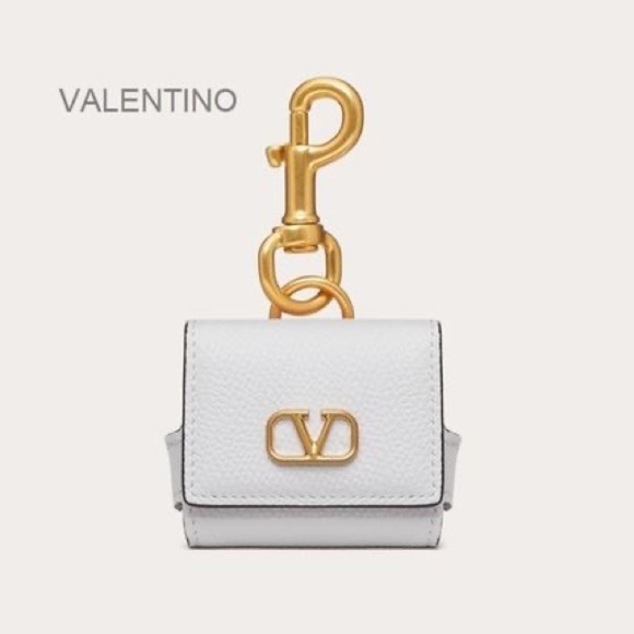 Valentino Garavani unisex airpod case keychain charm NEW